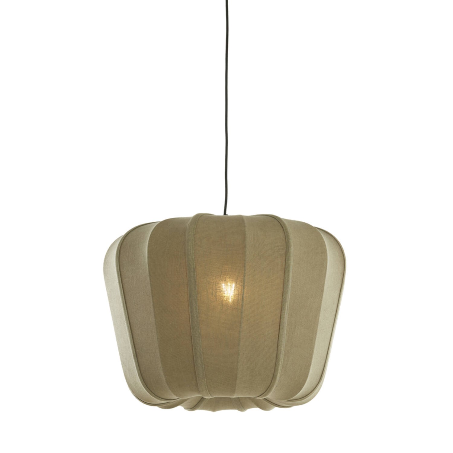 Hanglamp Ø60x45 cm ZUBEDO olijf groen