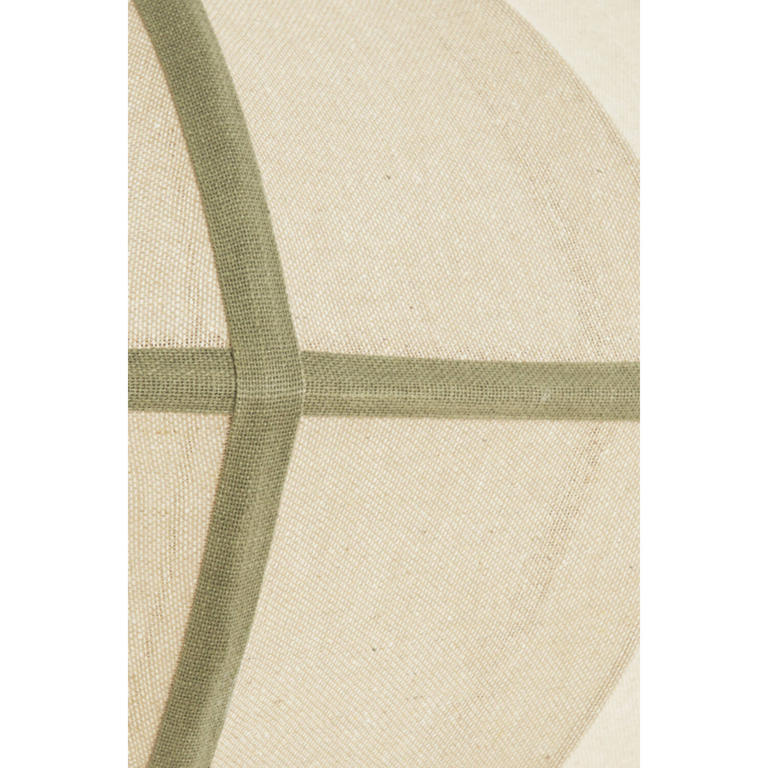 Hanglamp Ø49x25 cm MIRELYS naturel+olijf groen - Afbeelding 4