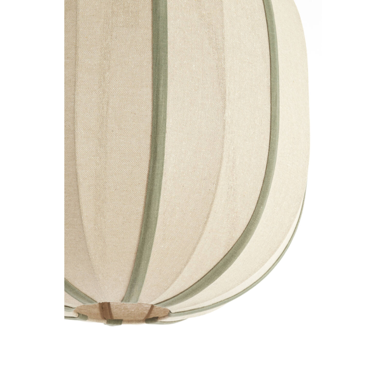 Hanging lamp Ø51x48 cm ESMIRIA natural+olive green - Afbeelding 3