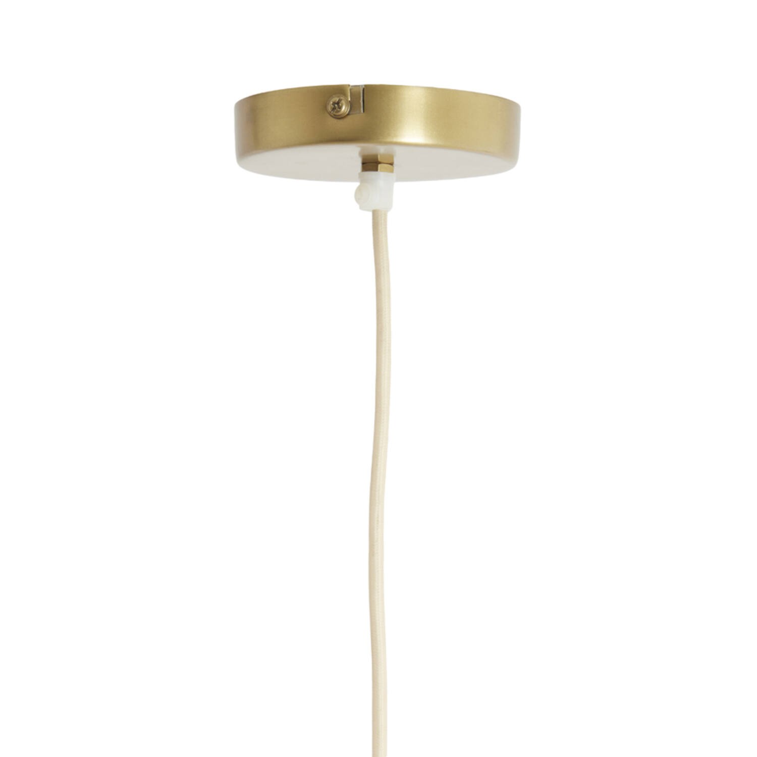 Hanglamp Ø60x30 cm LAVRIRIA naturel+hout - Afbeelding 6