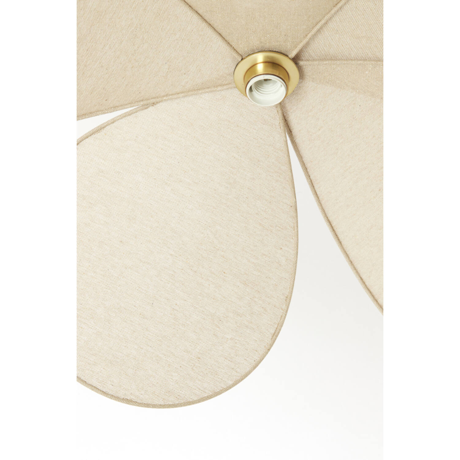 Hanglamp Ø60x30 cm LAVRIRIA naturel+hout - Afbeelding 2