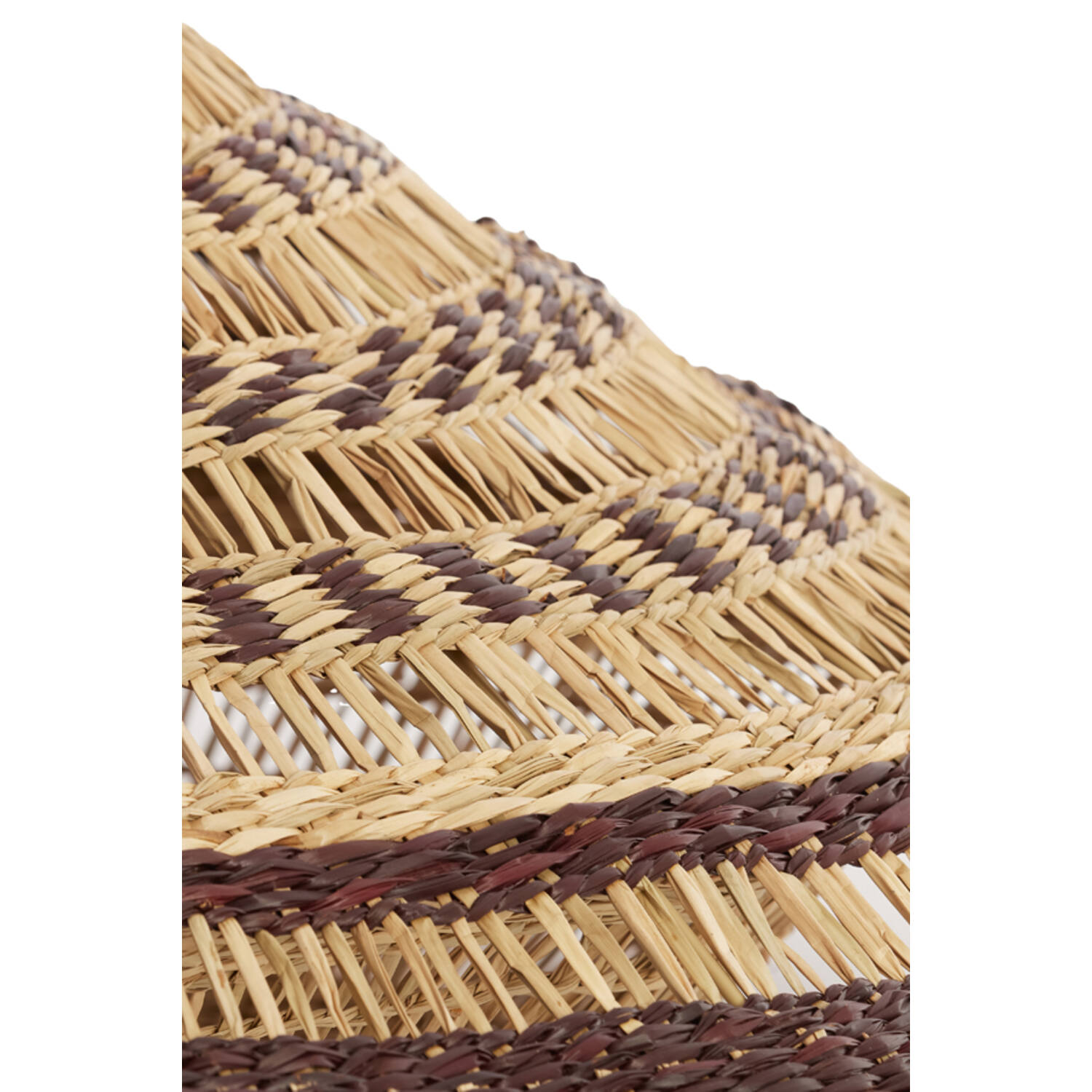 Hanglamp Ø80x30 cm OWANA zeegras naturel+bruin - Afbeelding 3