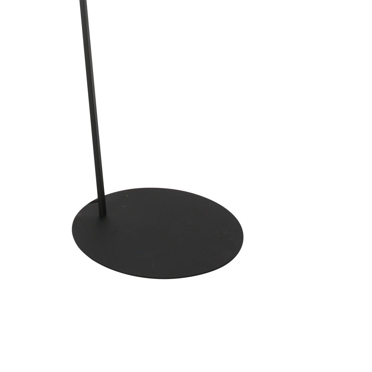 Zwarte Vloerlamp Zig-Zag met Naturelkleurige Bamboe Kap - Afbeelding 9