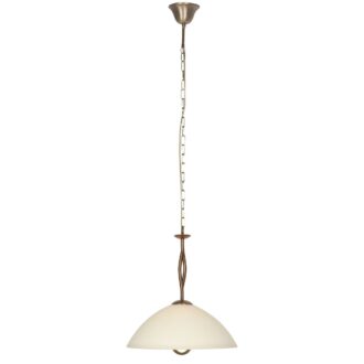 Anthea 4327BR – klassieke hanglamp met marmerlook glas