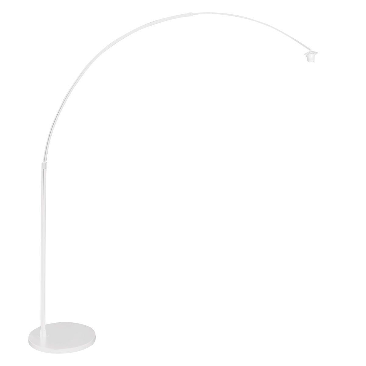 Booglamp Sparkled Light 4341W wit met beige kurkstructuur kap - Afbeelding 8