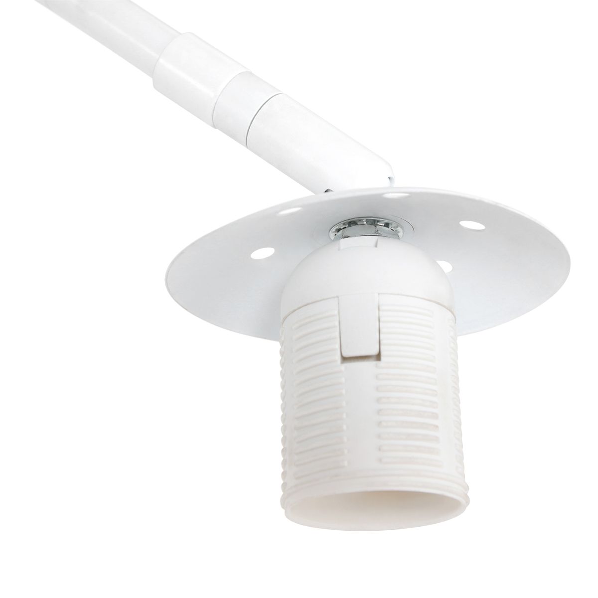 Booglamp Sparkled Light 4341W wit met beige kurkstructuur kap - Afbeelding 3