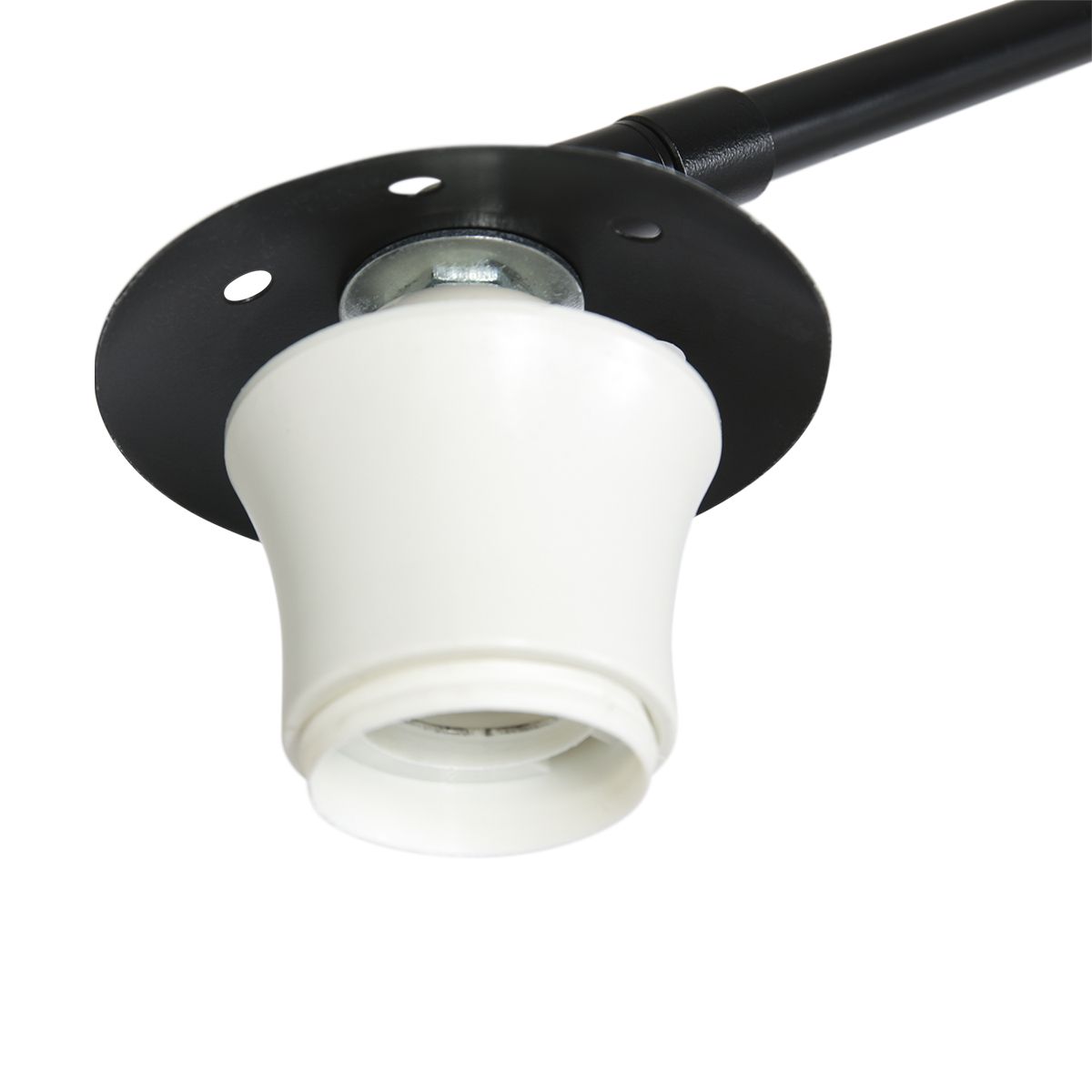 Booglamp Sparkled Light 4342ZW zwart met beige kurkstructuur kap - Afbeelding 3