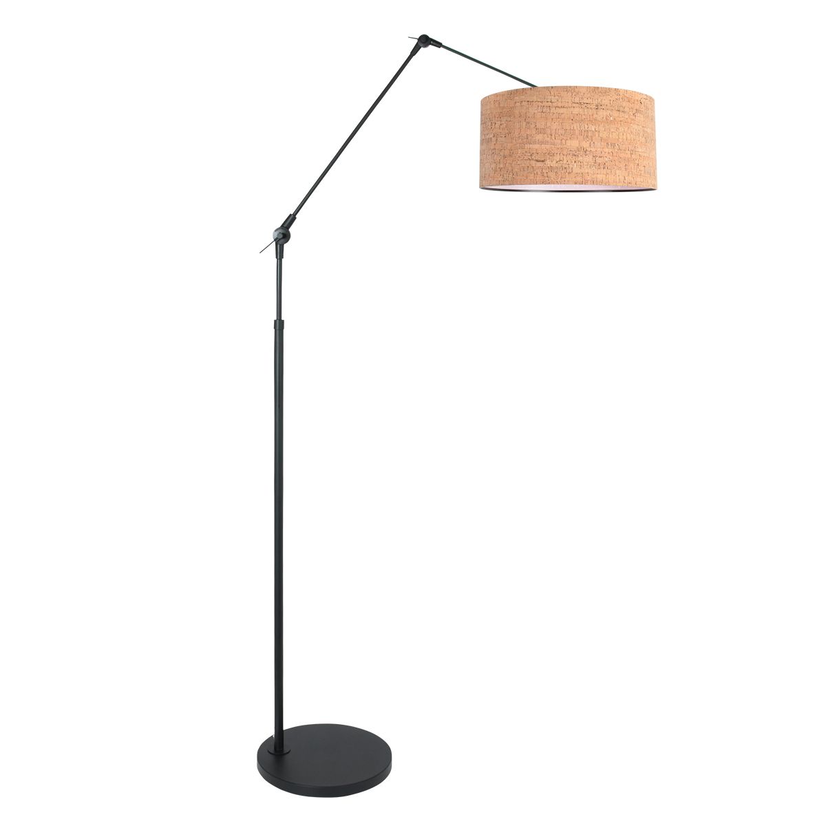 Vloerlamp Prestige Chic met Beige Kurk Kap