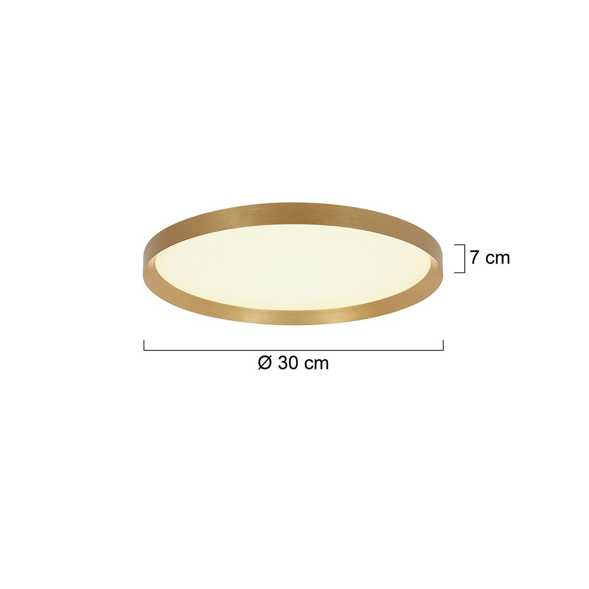 Plafondlamp Flady 4367GO goud Ø30 2000 Lumen - Afbeelding 6