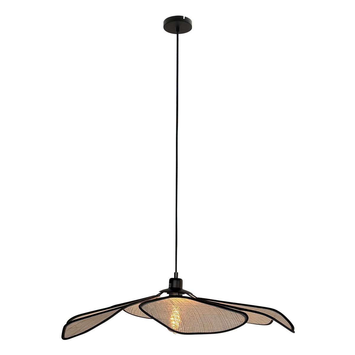 LumaFlora hanglamp in linnen 80 cm 4368CR - Afbeelding 2