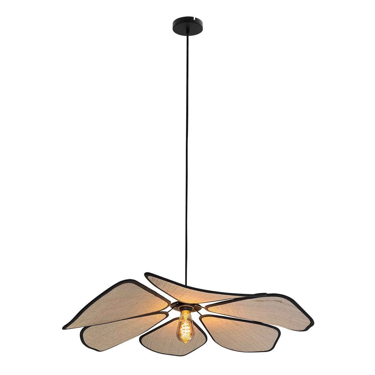 LumaFlora hanglamp in linnen 80 cm 4368CR - Afbeelding 8