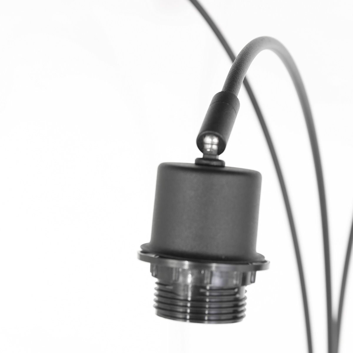 Nox Light 4494ZW – vloerlamp met 3 bamboe kapjes - Afbeelding 3