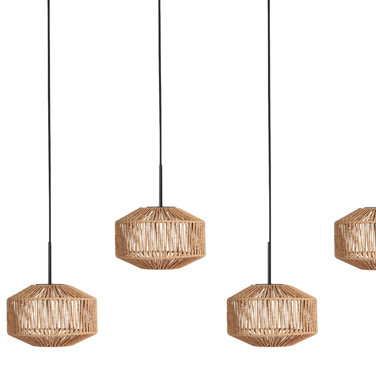 Hanglamp Ropex 4530ZW – 5-lichts touwlamp voor sfeervol licht - Afbeelding 9