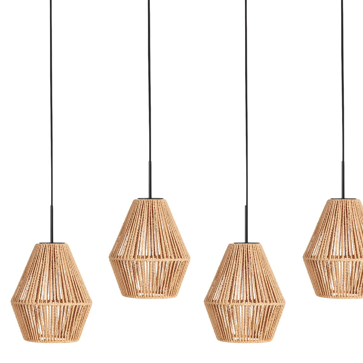 Hanglamp Ropex 4531ZW – 5-lichts touwlamp voor sfeervol wonen - Afbeelding 9