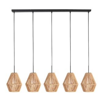 Hanglamp Ropex 4531ZW – 5-lichts touwlamp voor sfeervol wonen
