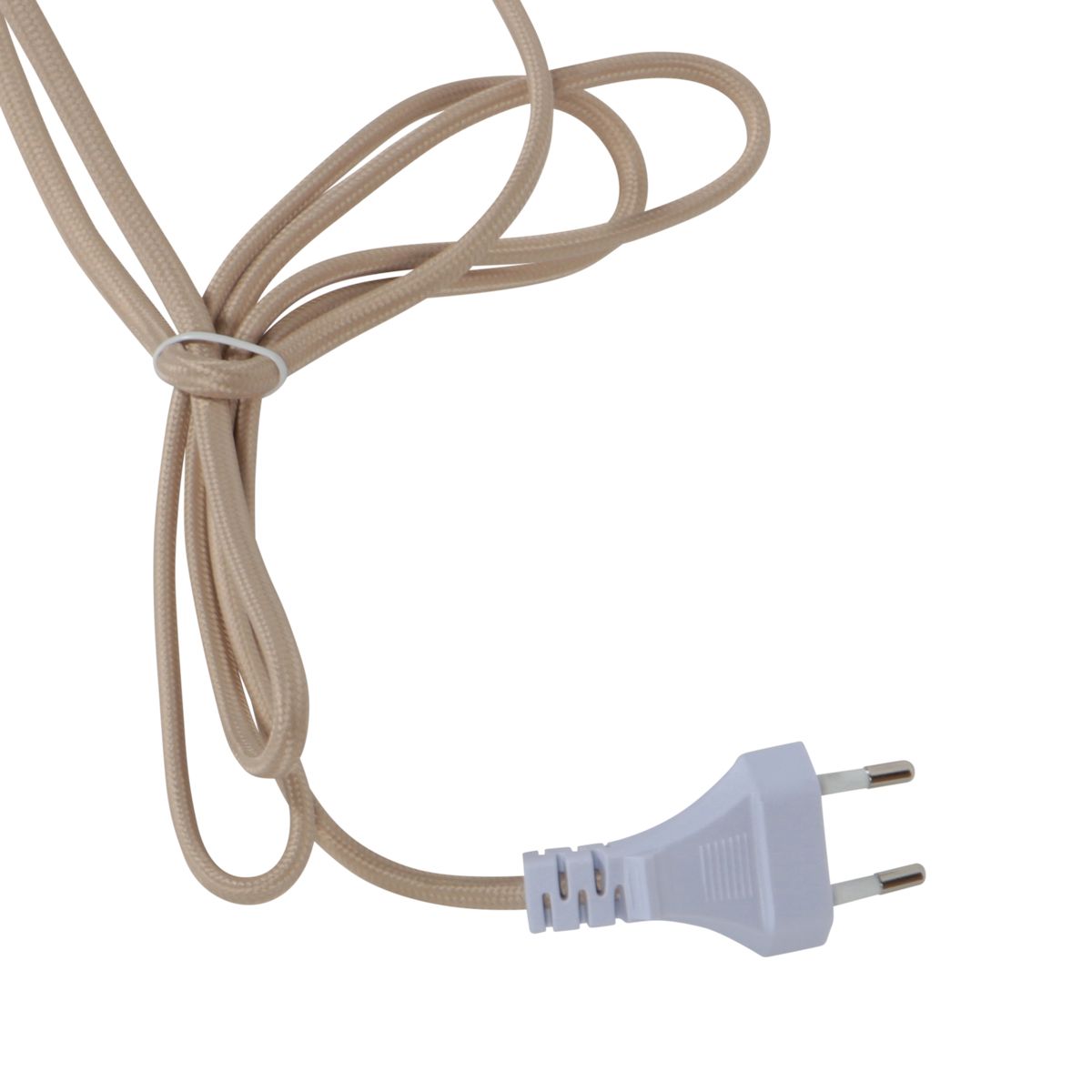 Travino 4558CR tafellamp met travertin voet en linnen kap - Afbeelding 8