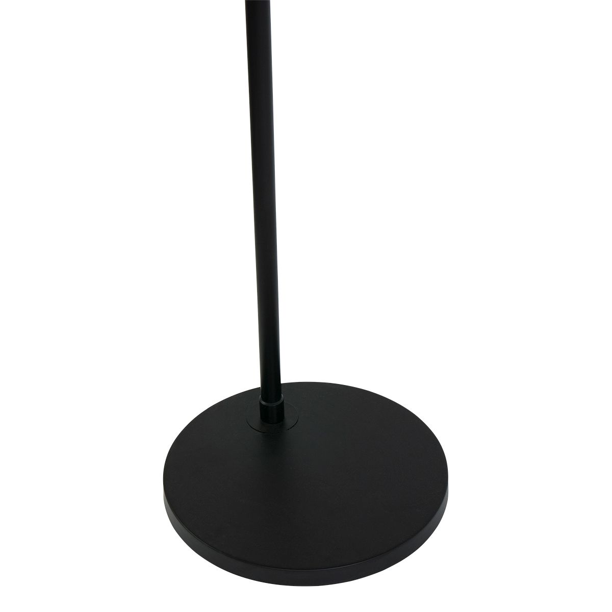Zwarte booglamp Vela Lino 4565ZW met textiel kap Ø60 cm - Afbeelding 4