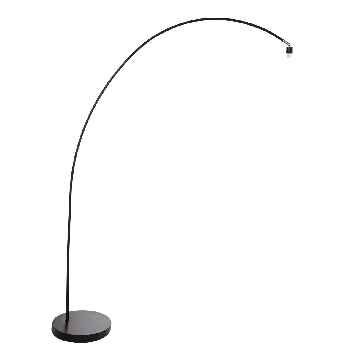 Booglamp Solva Zwart met Linnen Kap Ø60 cm - Afbeelding 8