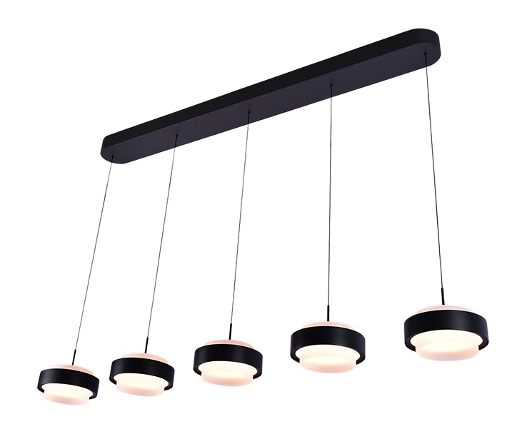 Freelight Hanglamp Puleggia 5-Lichts 120 cm – Zwart – Comfort Lift – Dim to Warm - Afbeelding 4