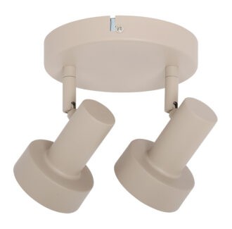 2-lichts Spot "Lunata" Creme
