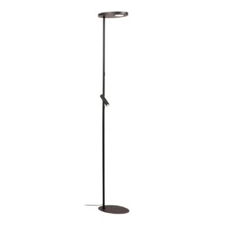 Lucide ORTOLAN - Vloerlamp - LED Dimb. - 2700K - Zwart | Essential