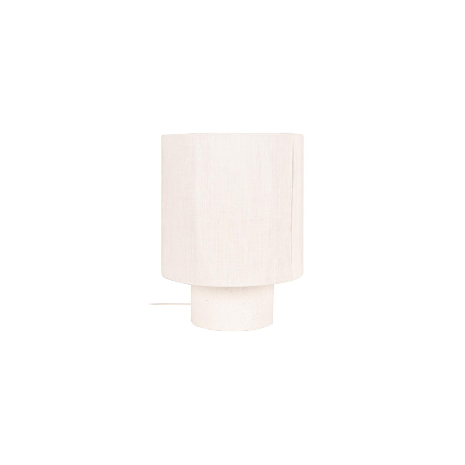 Lucide TISSAJA - Tafellamp - Ø 30 cm - 1xE27 - Wit | Essential - Afbeelding 2
