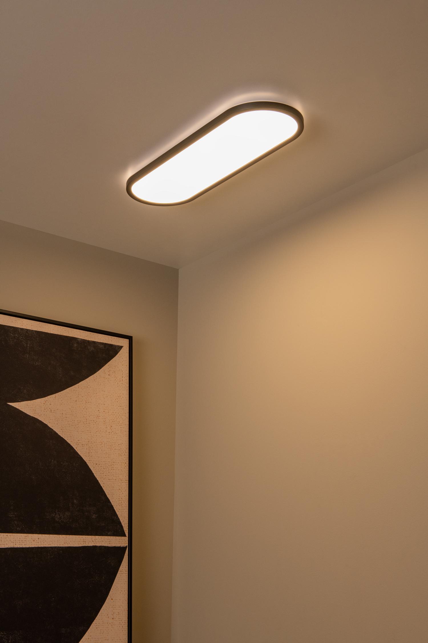 Lucide ELLY - Plafonnière - LED Dimb. - CCT - 1x24W 2700K/4000K - Opaal | Essential - Afbeelding 6