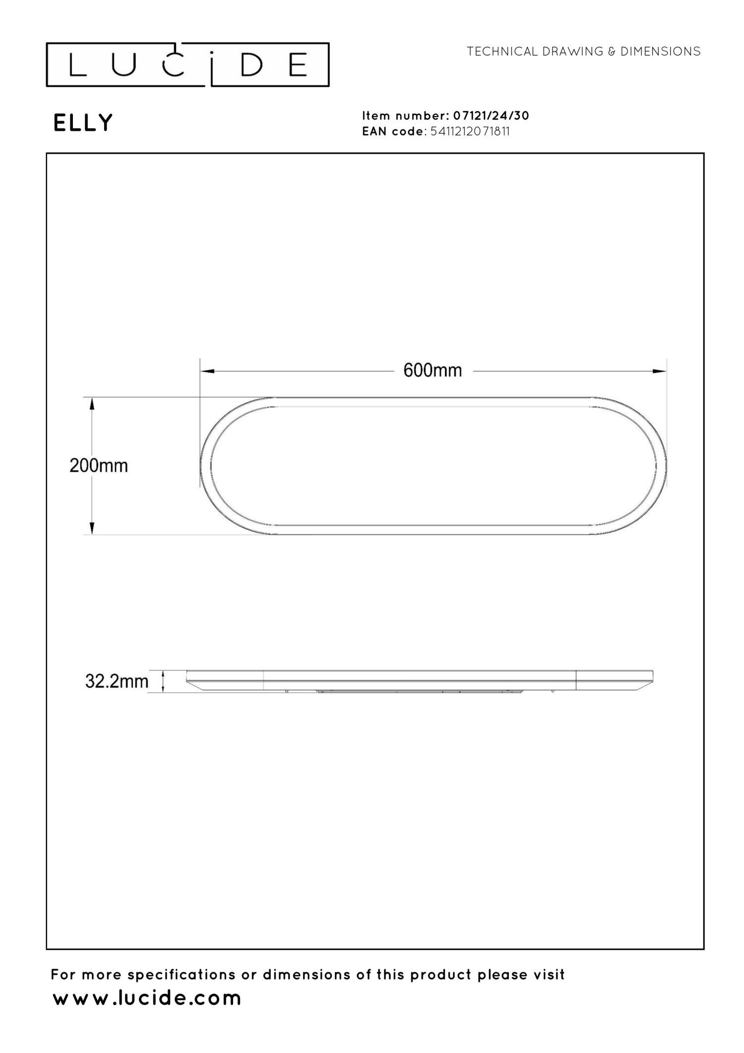 Lucide ELLY - Plafonnière - LED Dimb. - CCT - 1x24W 2700K/4000K - Opaal | Essential - Afbeelding 10