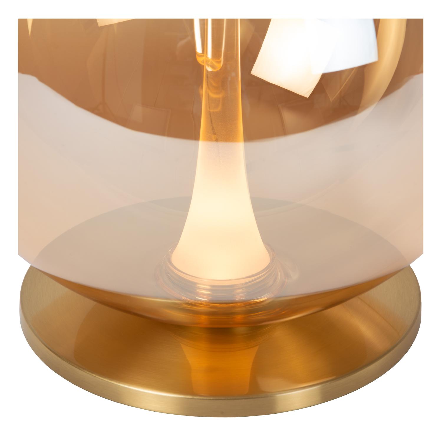 Lucide GISELA - Tafellamp - Ø 30 cm - LED Dimb. - 1x12W 2500K - Amber | Premium - Afbeelding 6