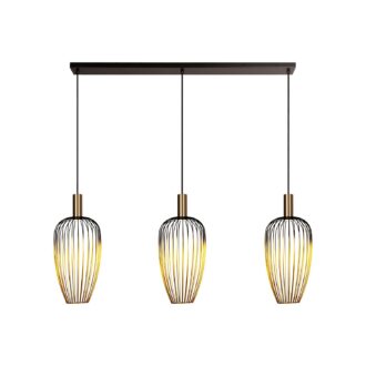 Lucide AURELIE - Hanglamp - 3xGU10 (MR11) - Goud | Vibes