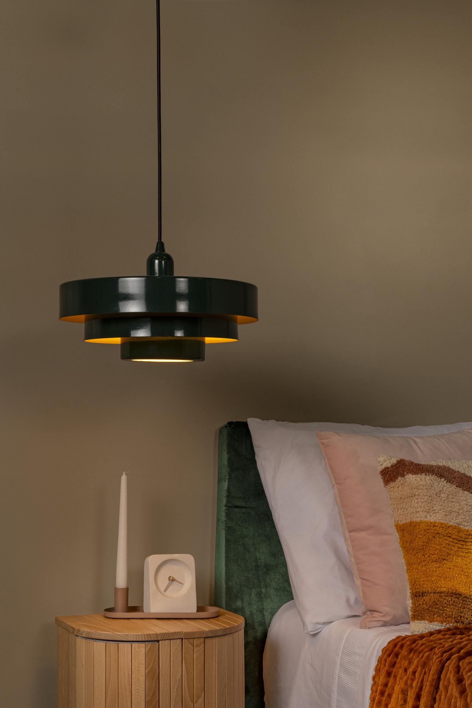 Lucide RUNA - Hanglamp - Ø 35 cm - 1xE27 - Groen | Essential - Afbeelding 4