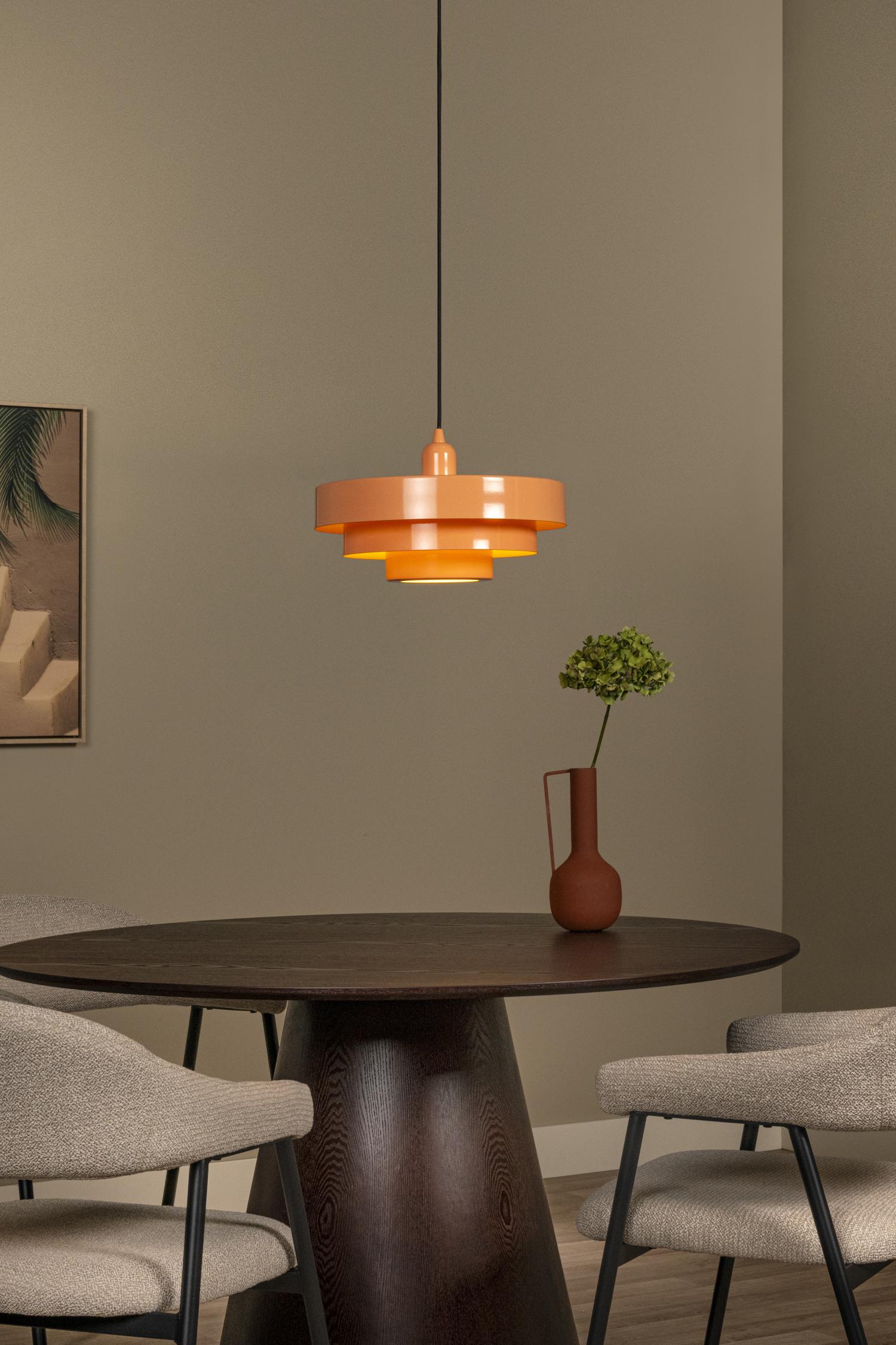 Lucide RUNA - Hanglamp - Ø 35 cm - 1xE27 - Roze | Essential - Afbeelding 4