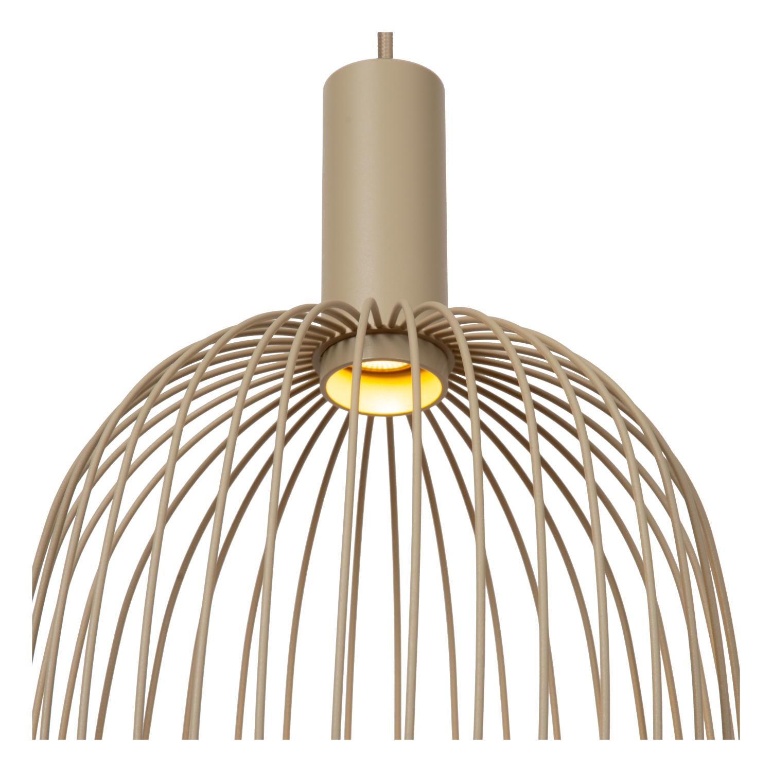 Lucide ESTEREL - Hanglamp - 3xGU10 (MR11) - Taupe | Essential - Afbeelding 4