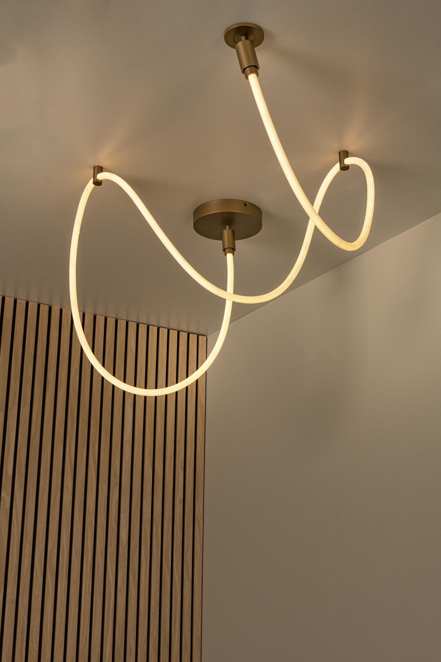 Lucide JANDERIN - Plafonnière - LED Dimb. - CCT - 1x36W 2200K/3300K - Champagne kleur | Vibes - Afbeelding 5