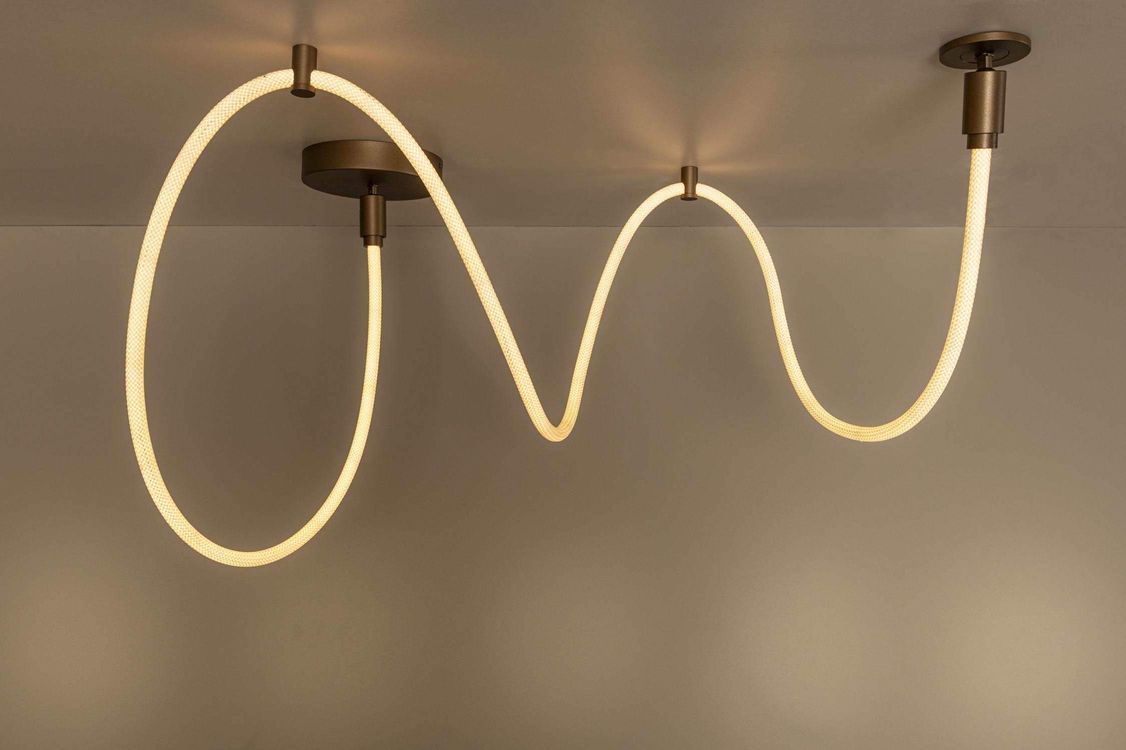 Lucide JANDERIN - Plafonnière - LED Dimb. - CCT - 1x36W 2200K/3300K - Champagne kleur | Vibes - Afbeelding 7