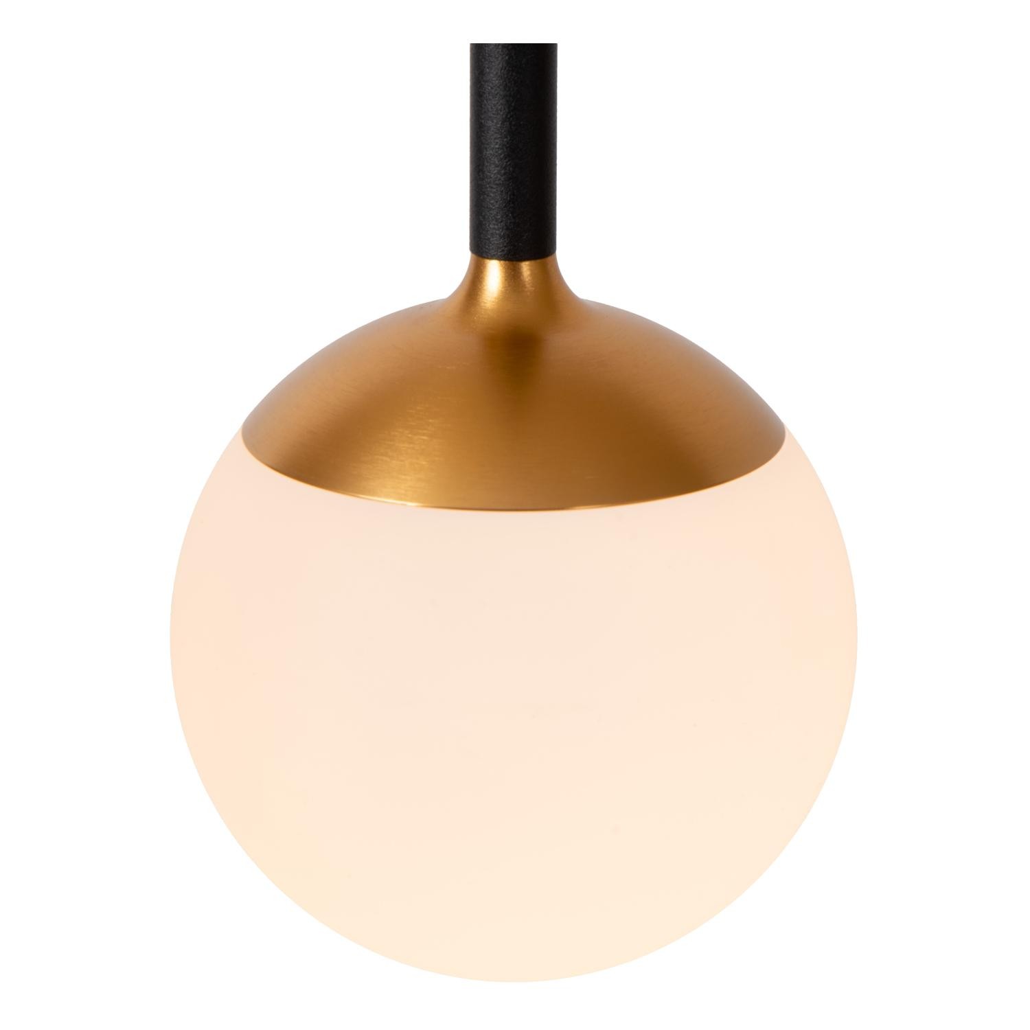 Lucide CALINA - Hanglamp - Ø 41,9 cm - LED Dimb. - CCT - 5x7,4W 2200K/3300K - Zwart | Premium - Afbeelding 7