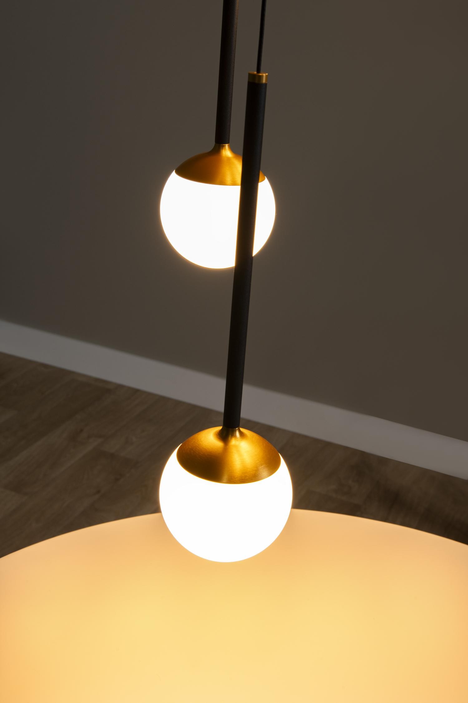 Lucide CALINA - Hanglamp - Ø 41,9 cm - LED Dimb. - CCT - 5x7,4W 2200K/3300K - Zwart | Premium - Afbeelding 5