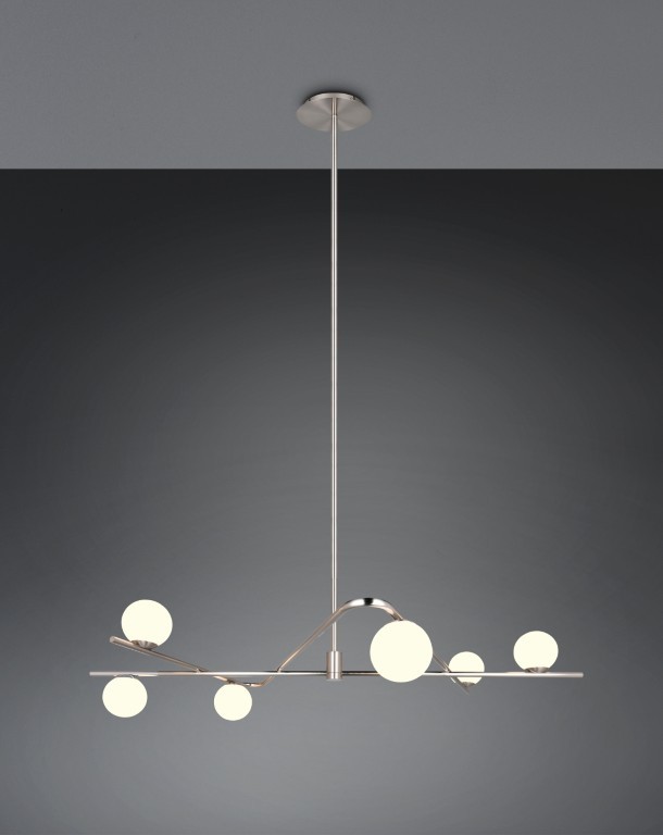 TRIO Select, Hanglamp Flaming nikkel mat