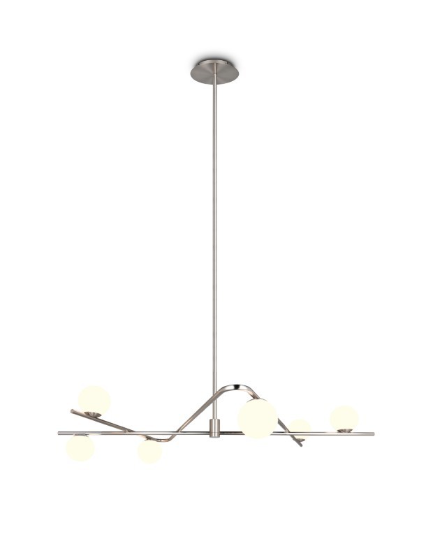 TRIO Select, Hanglamp Flaming nikkel mat - Afbeelding 13