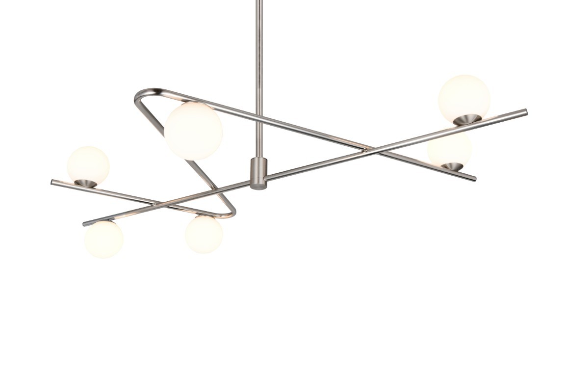 TRIO Select, Hanglamp Flaming nikkel mat - Afbeelding 8