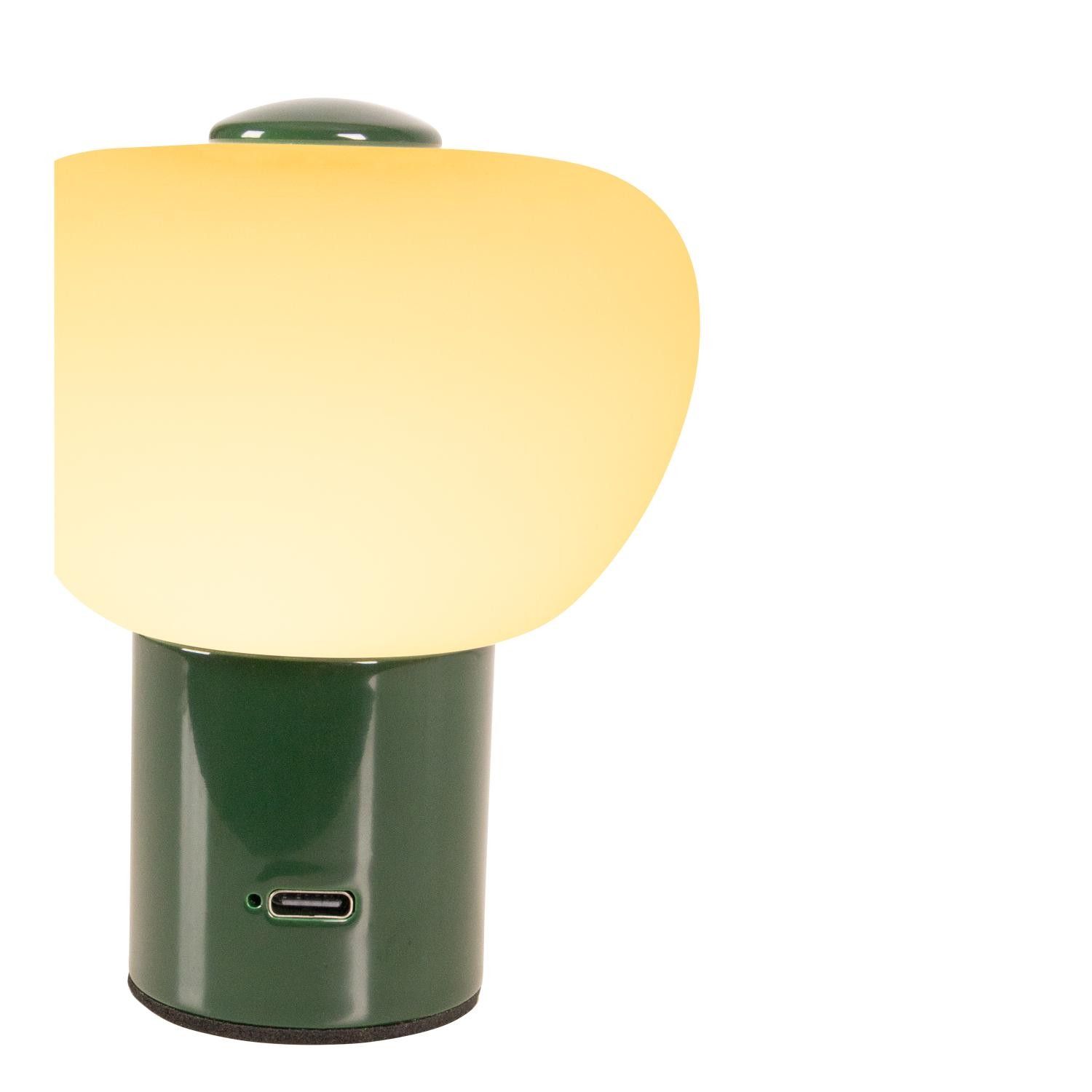 Lucide GUSTAV - Oplaadbare Tafellamp - Accu/Batterij - Ø 8 cm - LED Dimb. - 1x0,8W 2700K - Groen | Essential - Afbeelding 7