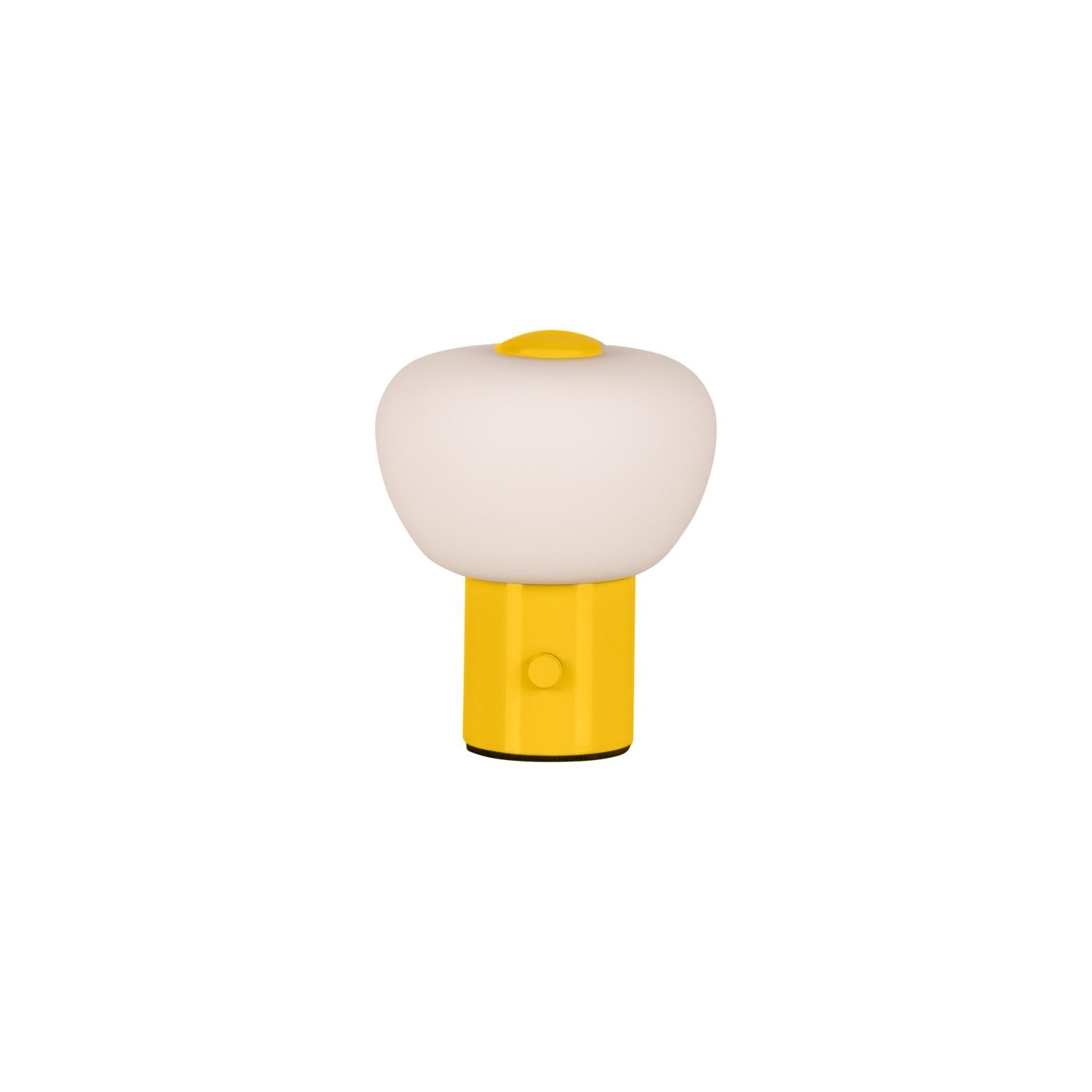 Lucide GUSTAV - Oplaadbare Tafellamp - Accu/Batterij - Ø 8 cm - LED Dimb. - 1x0,8W 2700K - Geel | Essential - Afbeelding 2