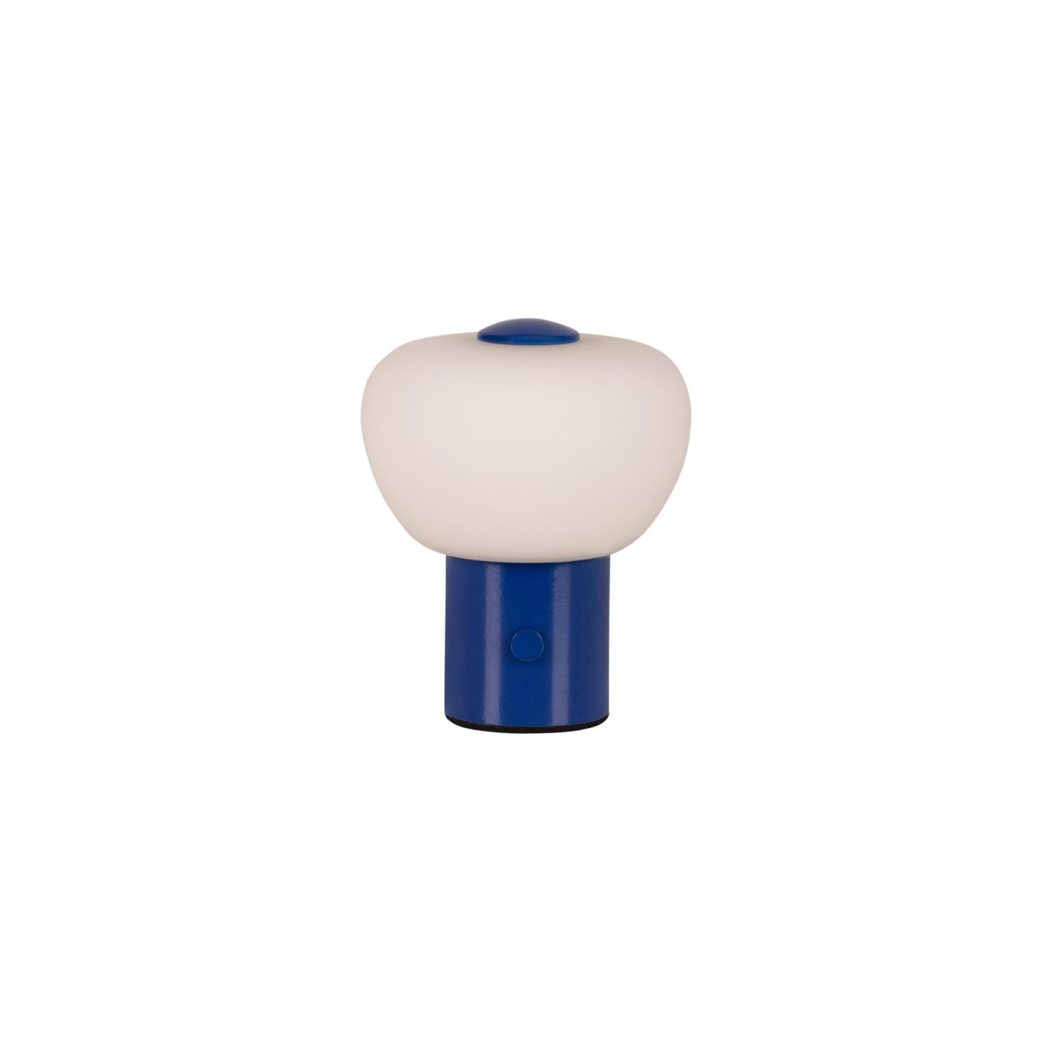Lucide GUSTAV - Oplaadbare Tafellamp - Accu/Batterij - Ø 8 cm - LED Dimb. - 1x0,8W 2700K - Blauw | Essential - Afbeelding 2