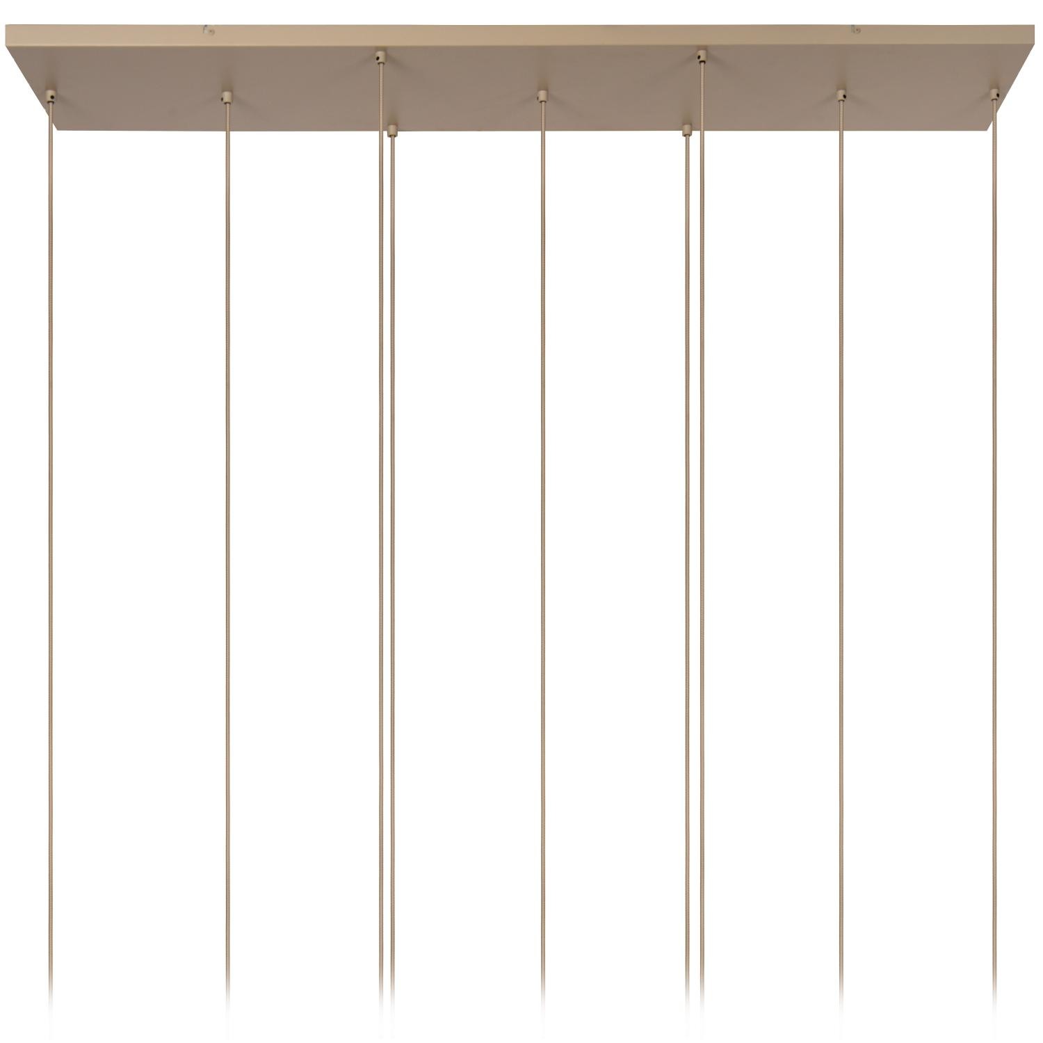 Lucide LAMBRES - Hanglamp - 6xE27 - Taupe - Afbeelding 6