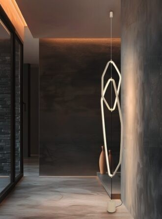 CINQUE, Vloerlamp CIVASTO warm beige