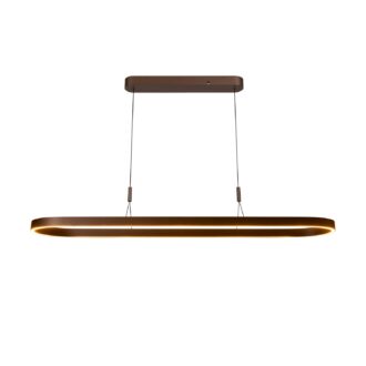 Lucide LIANE - Hanglamp - LED Dimb. - CCT - 2x40W 2700K/4000K - Roest bruin | Vibes