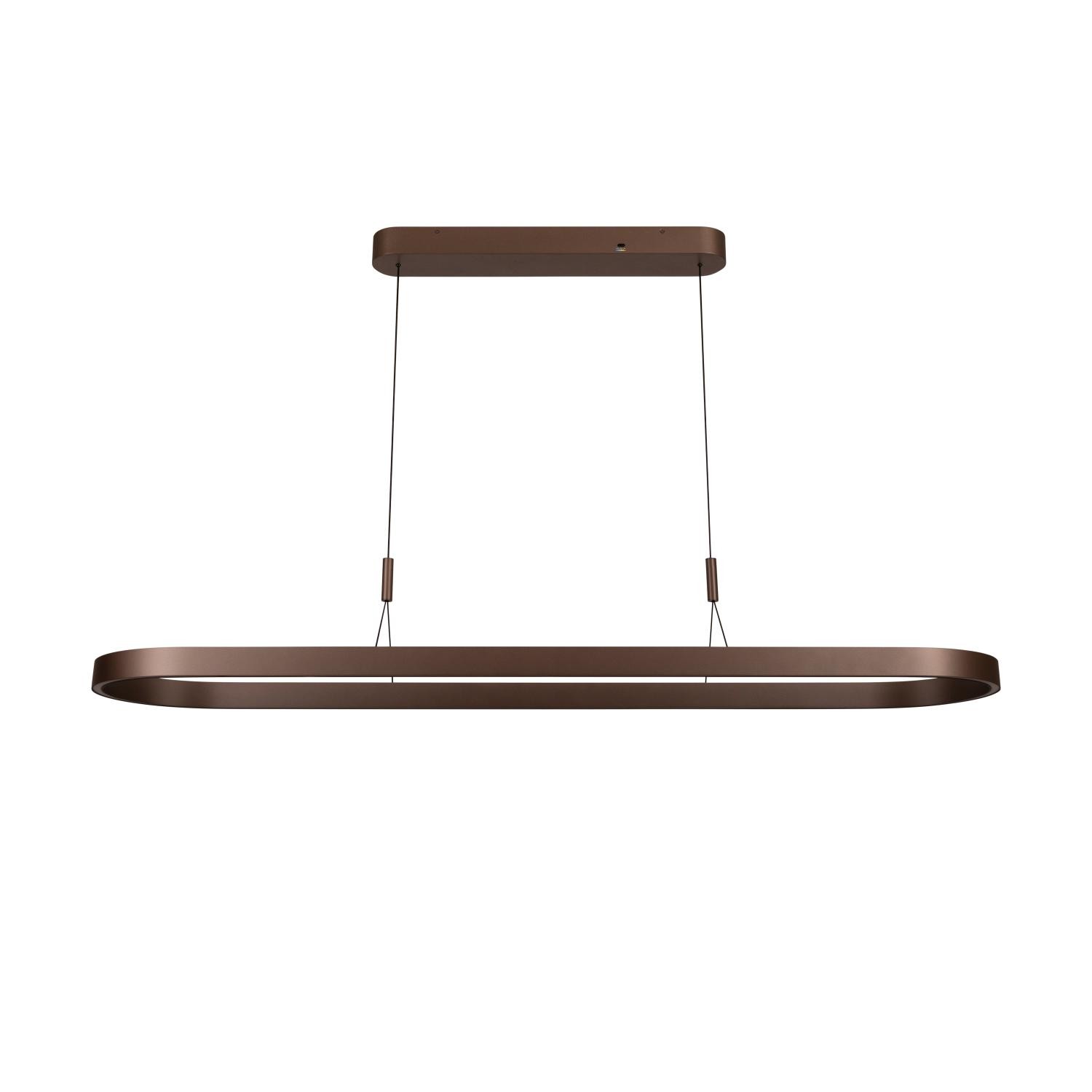 Lucide LIANE - Hanglamp - LED Dimb. - CCT - 2x40W 2700K/4000K - Roest bruin | Vibes - Afbeelding 2