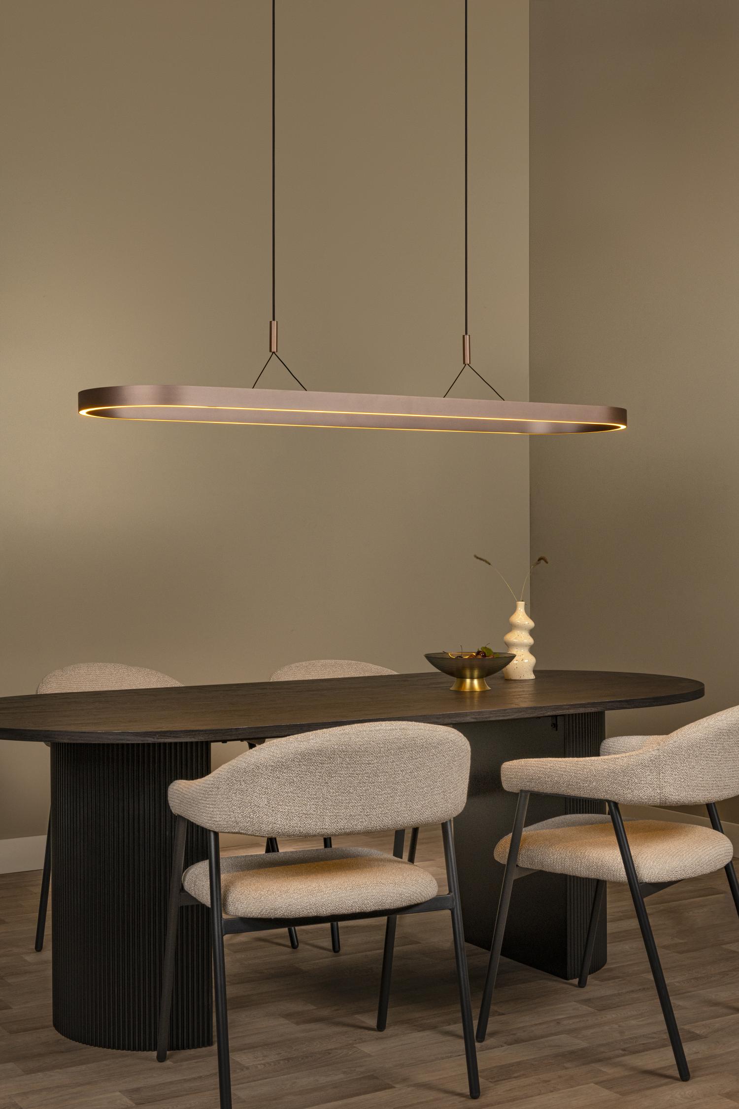 Lucide LIANE - Hanglamp - LED Dimb. - CCT - 2x40W 2700K/4000K - Roest bruin | Vibes - Afbeelding 5