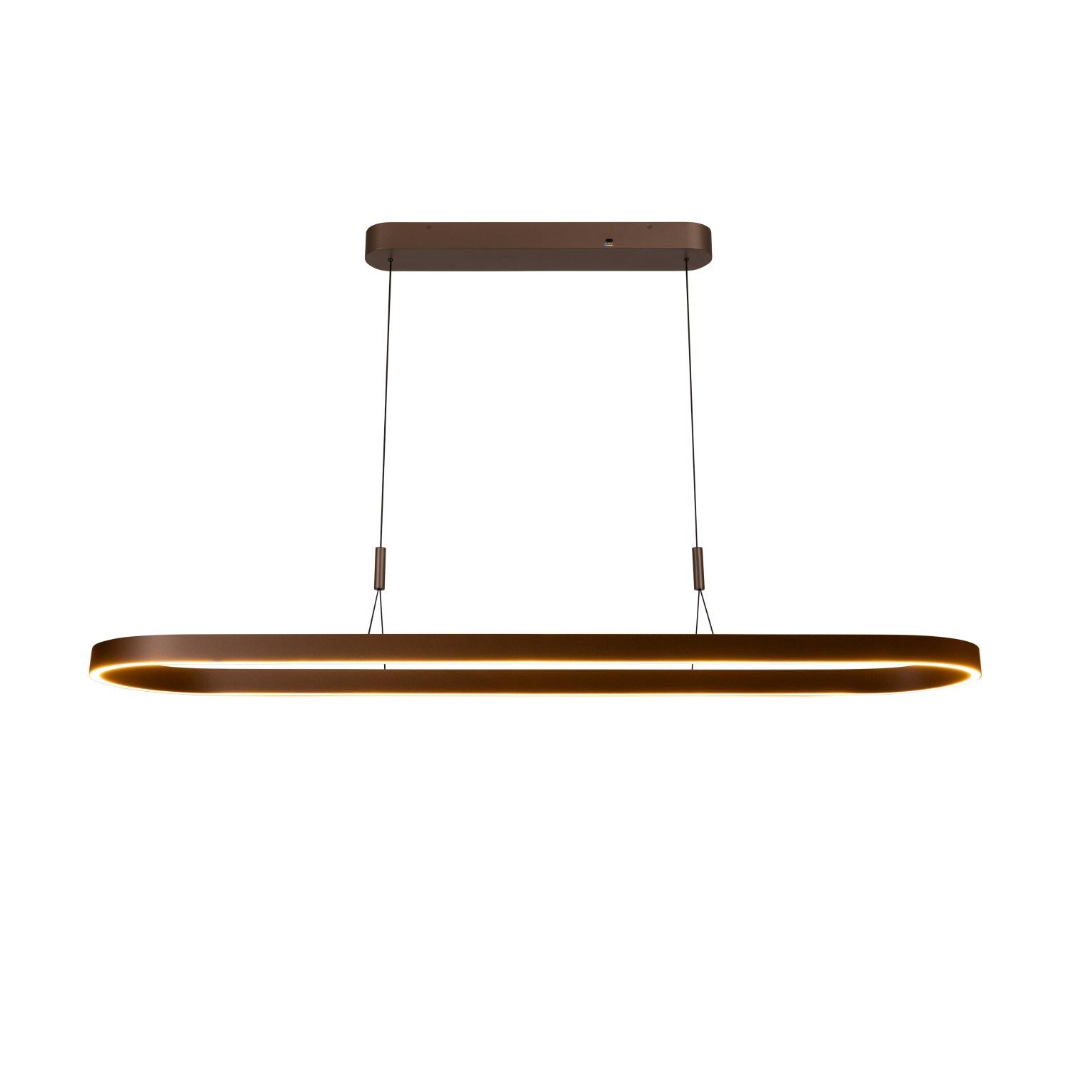 Lucide LIANE - Hanglamp - LED Dimb. - CCT - 2x40W 2700K/4000K - Roest bruin | Vibes
