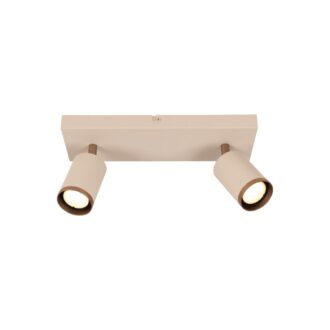 Lucide REGINA - Plafondspot - 2xGU10 - Taupe | Essential